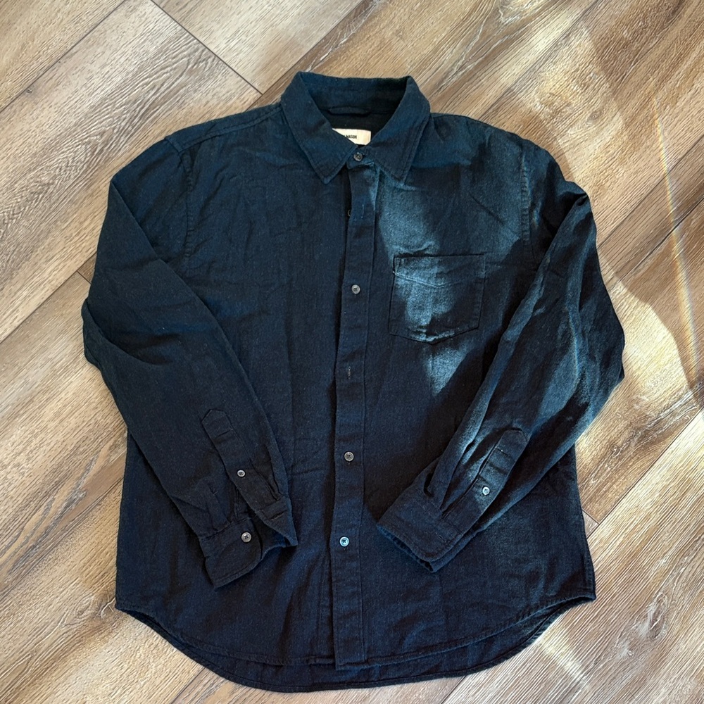 Buck Mason Black Casual Button Down Shirt